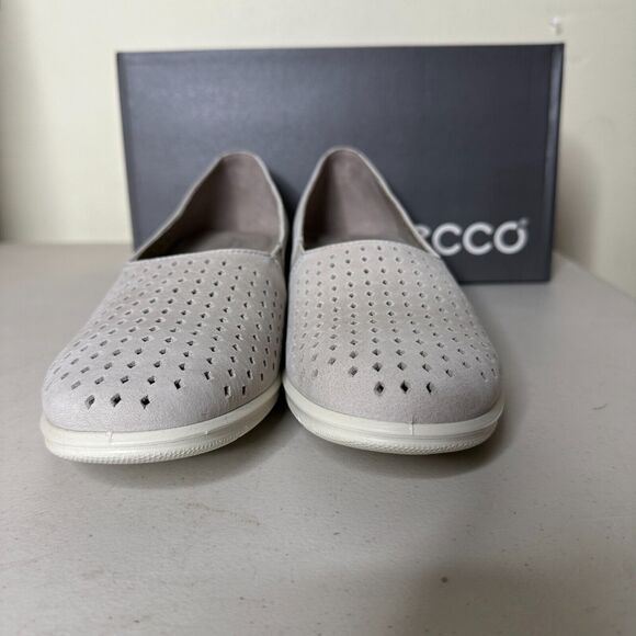 Ecco Felicia Slip On Wedge Loafers Gravel Gray Women's 10-10.5/EU 41 NWB Comfort - Picture 5 of 9